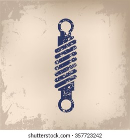 
Engine design on old paper background,vector