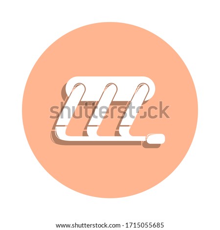 Engine exhaust manifold badge icon. Simple glyph, flat vector of cars service and repair parts icons for ui and ux, website or mobile application