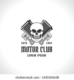 engine for garage logo. vector auto service logo