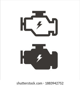 engine icon collections. machine icon. vector art.