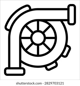 Engine Icon Element For Design