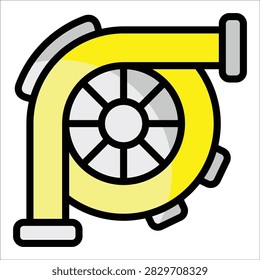 Engine Icon Element For Design