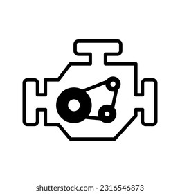 engine icon flat vecktor trendy popular simple