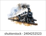 engine, icon, illustration, sign, symbol, background, electric, art, isolated, logo, design, vintage, classic, label, artwork, smoke, travel, silhouette, transit, transportation, transport, railroad, 