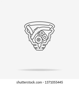 Engine icon. Vector concept illustration for design.