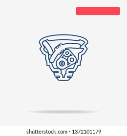 Engine icon. Vector concept illustration for design.