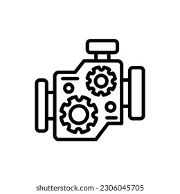 Engine icon in vector. Illustration