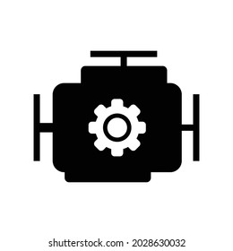 Engine icon vector sign and symbol isolated on white background