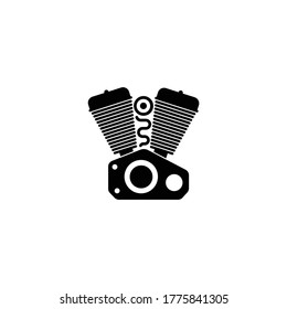 Engine  icon vector in trendy flat style isolated on white background