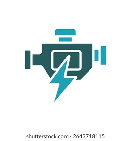 engine icon. vector.Editable stroke.linear style sign for use web design,logo.Symbol illustration.