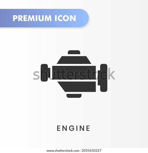 engine icon for your website design, logo, app,\
UI. Vector graphics illustration and editable stroke. engine icon\
glyph design.