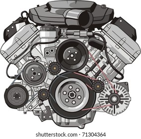 ENGINE of INTERNAL COMBUSTION FRONTAL