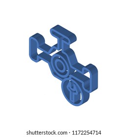 Engine isometric left top view 3D icon