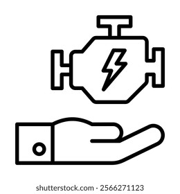 Engine Item icon line vector illustration