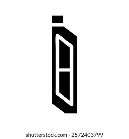 Engine oil bottle icon. Concept of car maintenance and lubrication.