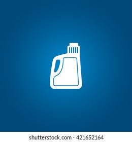 Engine oil bottle icon vector