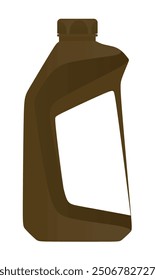 Contenedor de aceite del motor. Ilustración vectorial