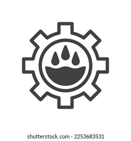 Icono de aceite del motor - Icono de aceite del engranaje