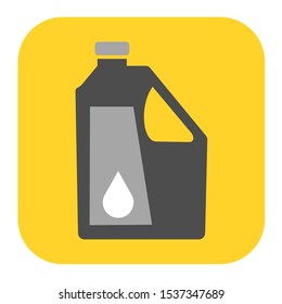 Engine oil icon isolated. Flat design vector illustration.