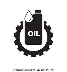 engine oil icon logo vector design template