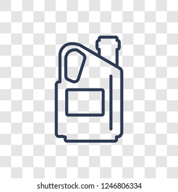 engine oil icon. Trendy linear engine oil logo concept on transparent background from General  collection
