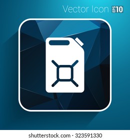 engine oil icon vector button logo symbol concept.