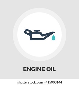 Engine oil icon vector. Flat icon isolated on the white background. Editable EPS file. Vector illustration.