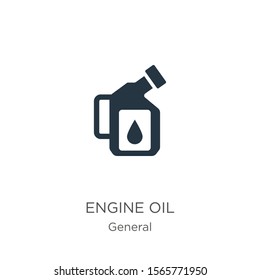Engine oil icon vector. Trendy flat engine oil icon from general collection isolated on white background. Vector illustration can be used for web and mobile graphic design, logo, eps10