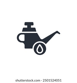 engine oil icon. vector.Editable stroke.linear style sign for use web design,logo.Symbol illustration.