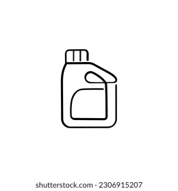 Engine Oil Line Style Icon Design
