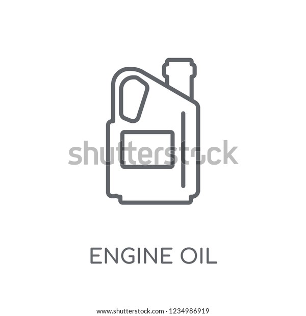engine oil linear icon.\
Modern outline engine oil logo concept on white background from\
General collection. Suitable for use on web apps, mobile apps and\
print media.