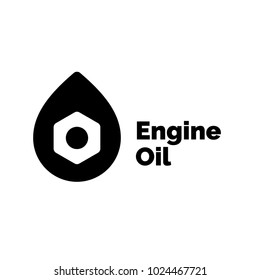 Engine Oil Logo design template.