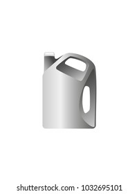 Engine oil on white background
