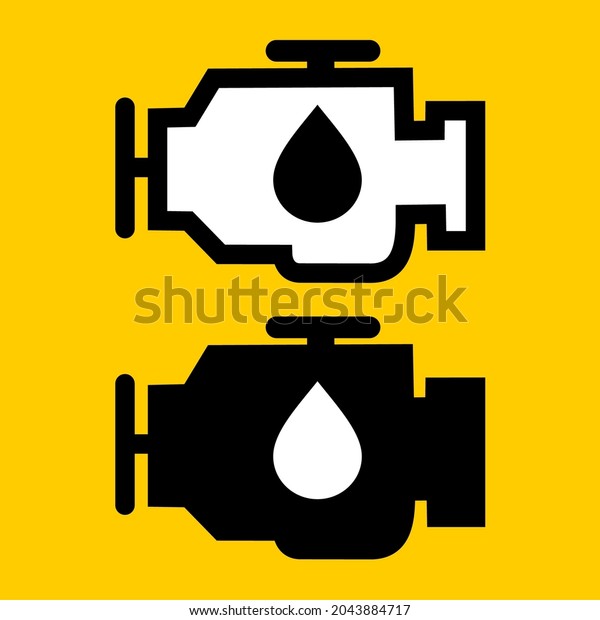 Engine Oil Symbol Icons Vector Stock Vector (Royalty Free) 2043884717 ...