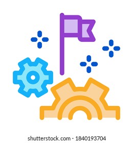 engine optimization settings icon vector. engine optimization settings sign. isolated contour symbol illustration