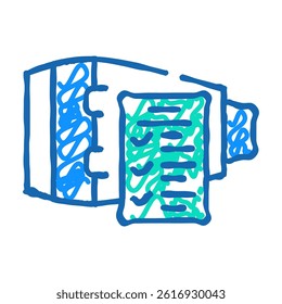 engine overhaul aircraft doodle icon sketch vector. engine overhaul aircraft sign. isolated symbol illustration