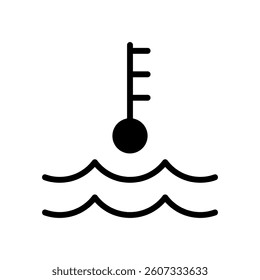 engine overheating car driving obstacles glyph icon vector. engine overheating car driving obstacles sign. isolated symbol illustration