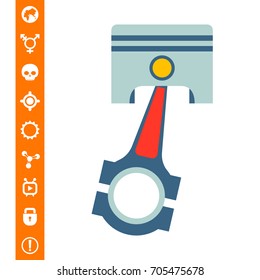 Engine piston icon