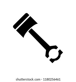Engine piston icon on white background