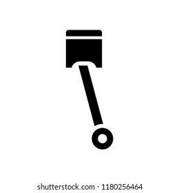 Engine piston icon on white background