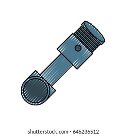 Engine piston isolated