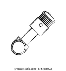 Engine piston isolated