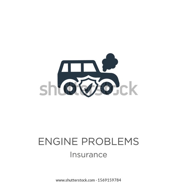 Engine problems icon vector. Trendy flat engine\
problems icon from insurance collection isolated on white\
background. Vector illustration can be used for web and mobile\
graphic design, logo,\
eps10