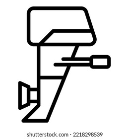 Engine propeller icon outline vector. Motor boat. Fishing marine