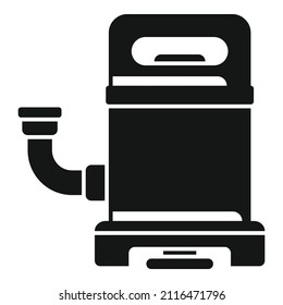 Engine pump icon simple vector. Motor system. Valve compressor