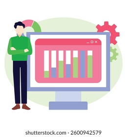 Engine ranking Vector Illustration Which can easily modify or edit

