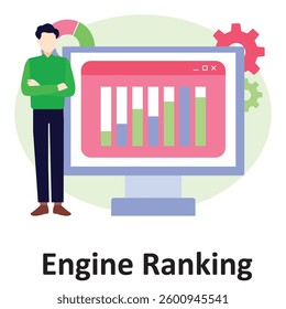 Engine ranking Vector Illustration Which can easily modify or edit

