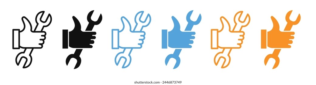 Engine Repair Icon for Mechanical Fixes and Engineering Solutions