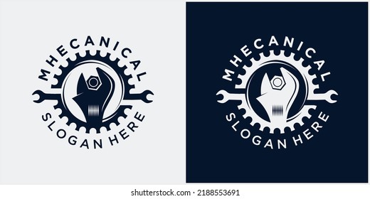 engine repair mechanic logo, Service, maintenance, Automotive and motorcycle repair shop logos and cars