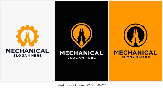 engine repair mechanic logo, Service, maintenance, Automotive and motorcycle repair shop logos and cars